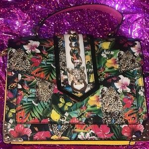 ALDO Tropical Leopard Jungle Print Shoulder Bag - Spring/Summer Statement Purse